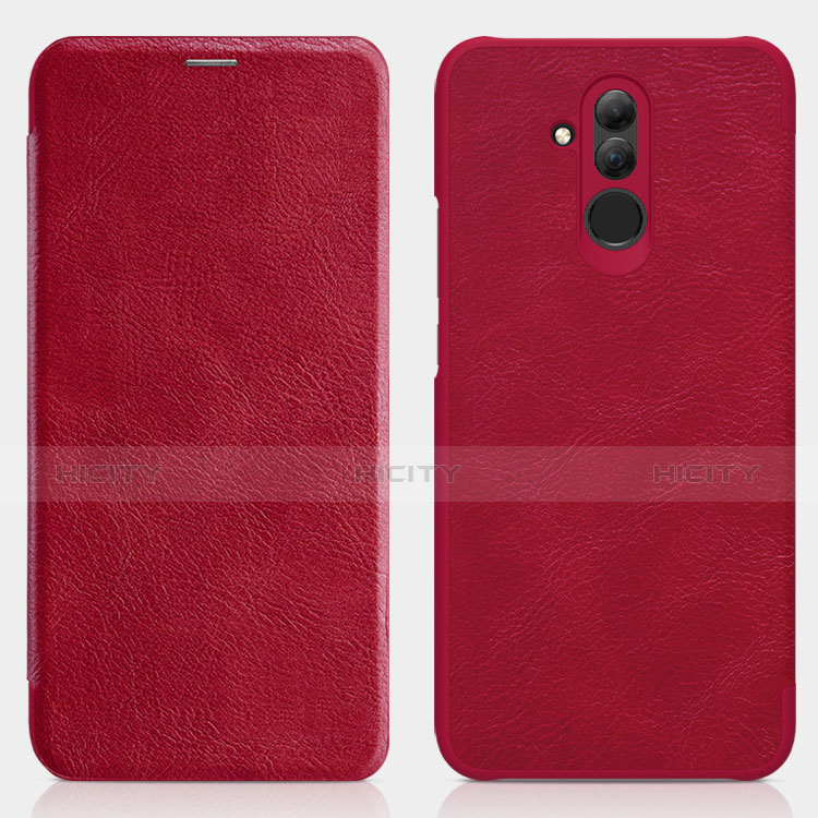 Handyhülle Hülle Stand Tasche Leder F01 für Huawei Mate 20 Lite Rot