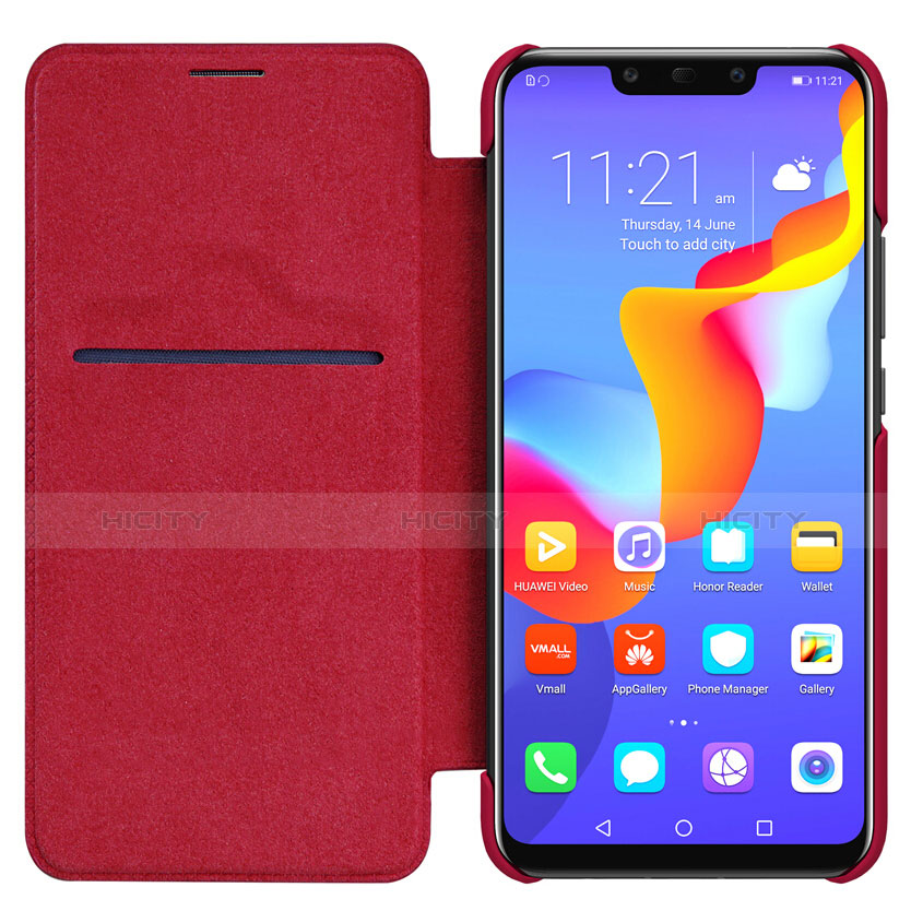 Handyhülle Hülle Stand Tasche Leder F01 für Huawei Mate 20 Lite Rot