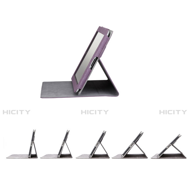 Handyhülle Hülle Stand Tasche Leder für Apple iPad 4 Violett