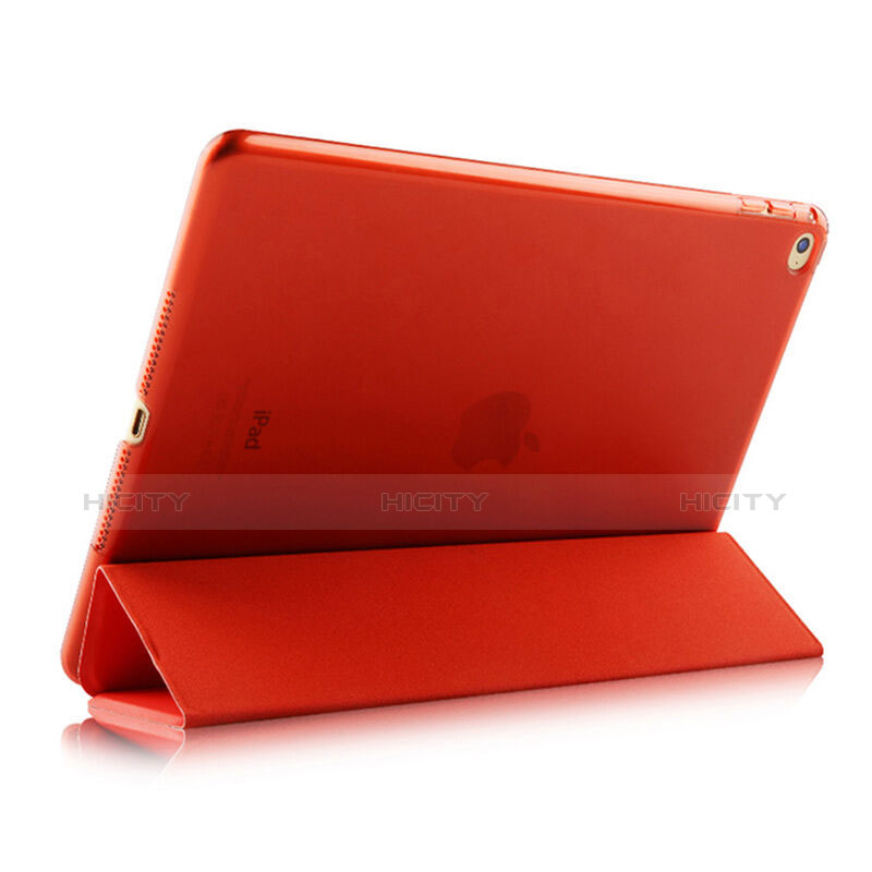 Handyhülle Hülle Stand Tasche Leder für Apple iPad Air 2 Rot