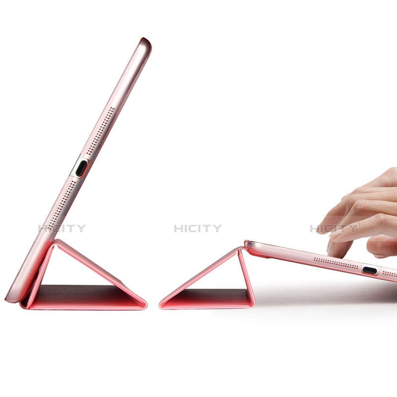 Handyhülle Hülle Stand Tasche Leder für Apple iPad Air Rosa