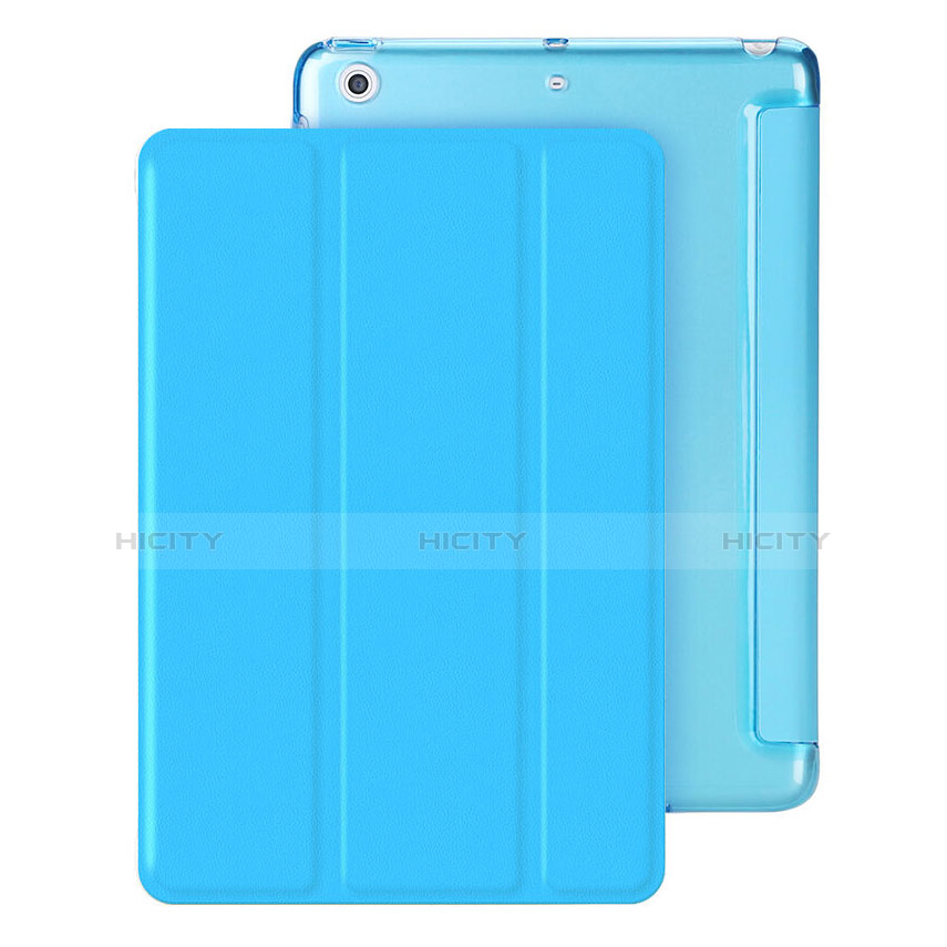 Handyhülle Hülle Stand Tasche Leder für Apple iPad Mini 2 Hellblau