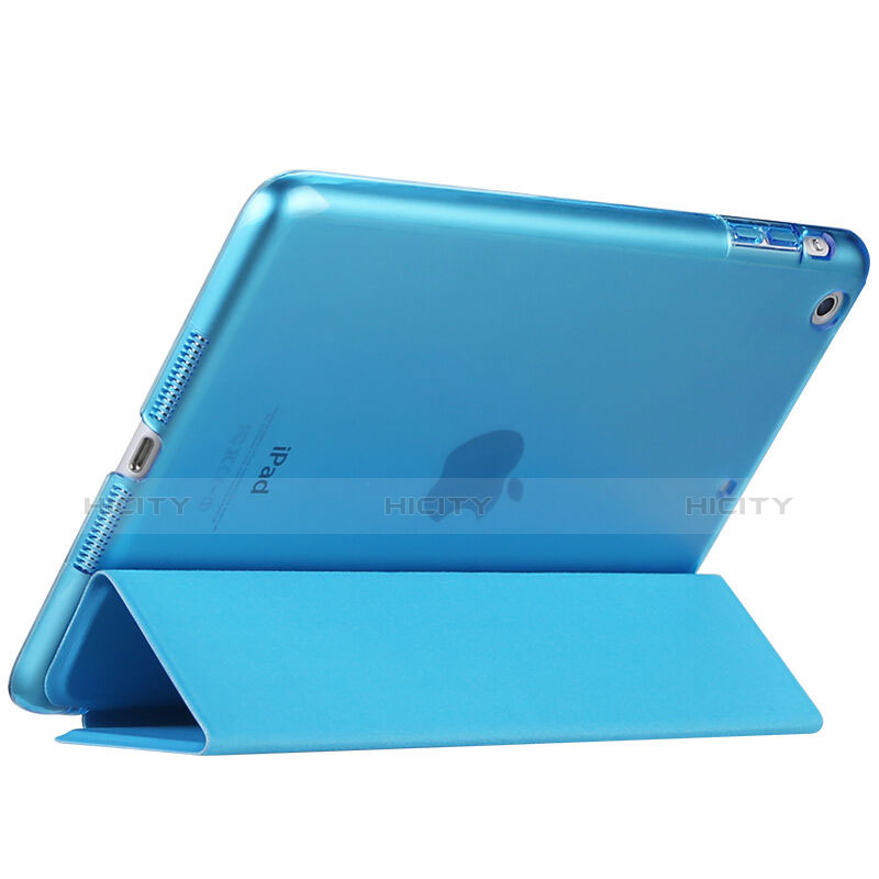 Handyhülle Hülle Stand Tasche Leder für Apple iPad Mini 2 Hellblau