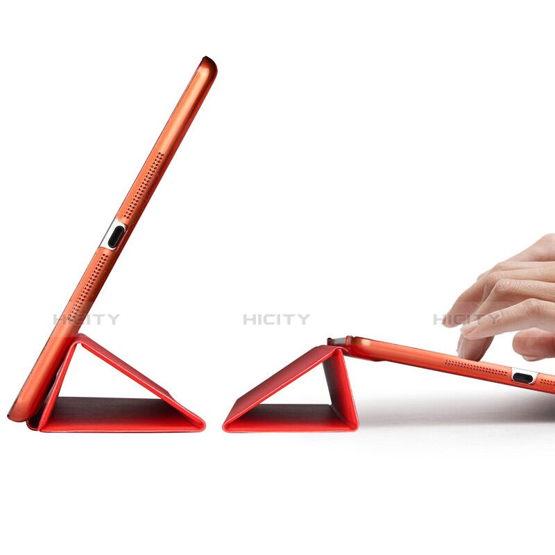 Handyhülle Hülle Stand Tasche Leder für Apple iPad Mini 2 Rot