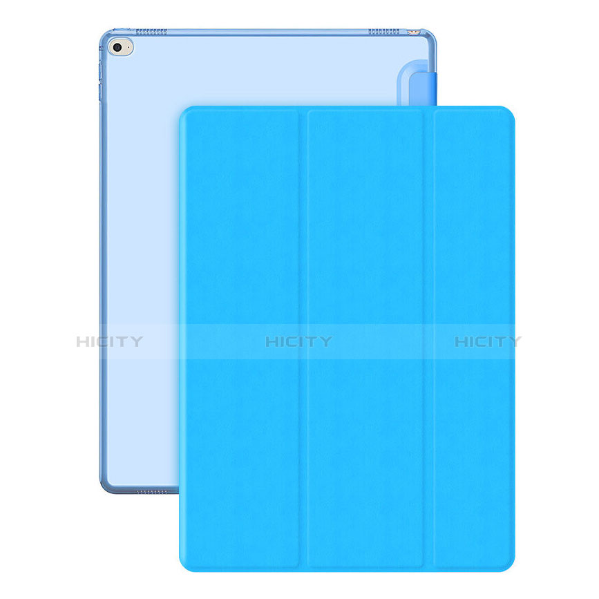 Handyhülle Hülle Stand Tasche Leder für Apple iPad Pro 12.9 Hellblau