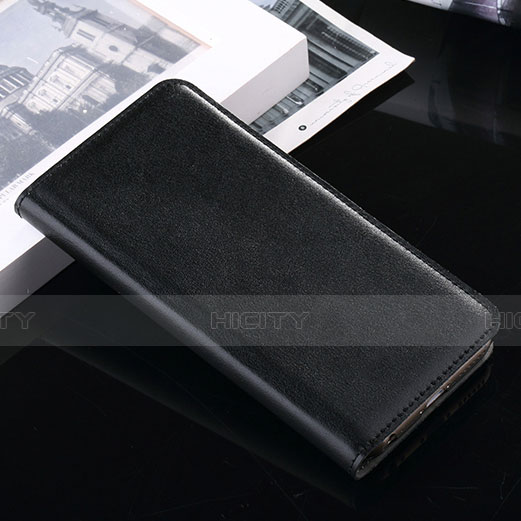 Handyhülle Hülle Stand Tasche Leder für Apple iPhone 6 Plus Schwarz