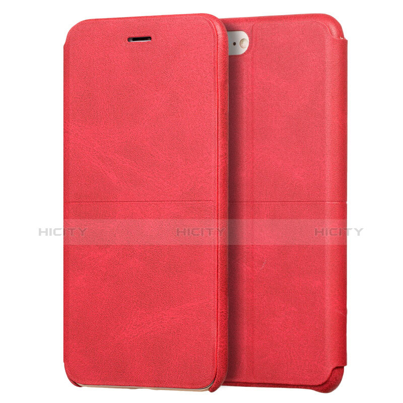 Handyhülle Hülle Stand Tasche Leder für Apple iPhone 7 Rot