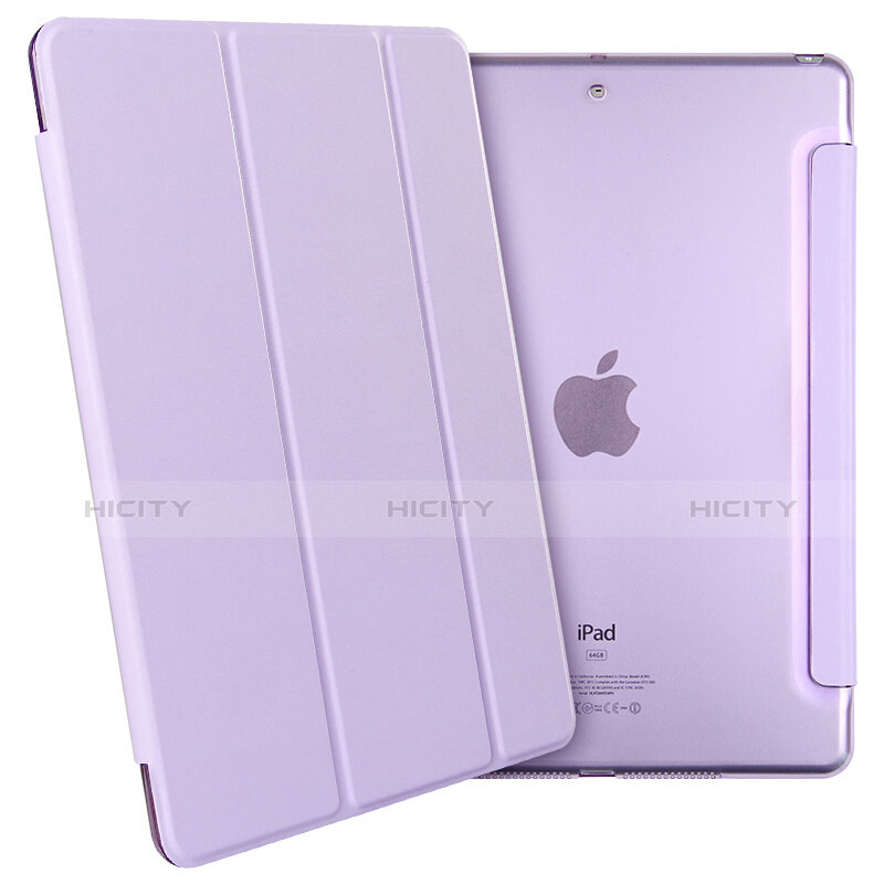 Handyhülle Hülle Stand Tasche Leder für Apple New iPad 9.7 (2017) Violett