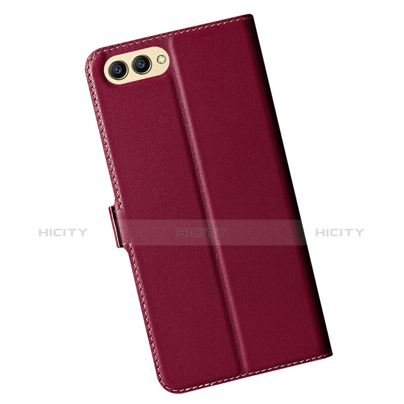 Handyhülle Hülle Stand Tasche Leder für Huawei Honor V10 Rot