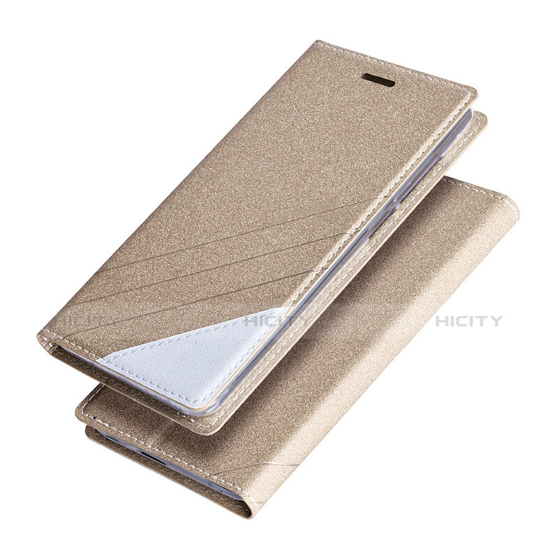 Handyhülle Hülle Stand Tasche Leder für Huawei Honor V9 Gold