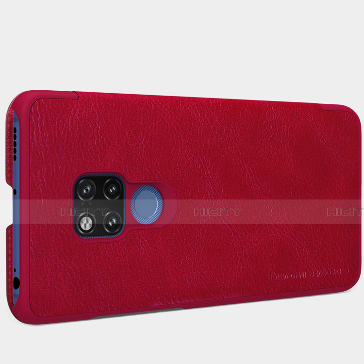 Handyhülle Hülle Stand Tasche Leder für Huawei Mate 20 X 5G Rot