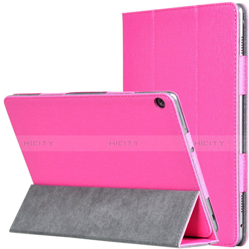 Handyhülle Hülle Stand Tasche Leder für Huawei MediaPad M3 Lite Pink