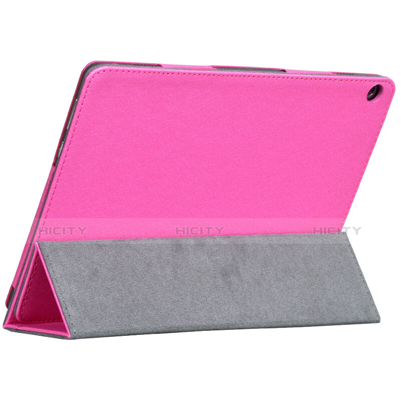 Handyhülle Hülle Stand Tasche Leder für Huawei MediaPad M3 Lite Pink