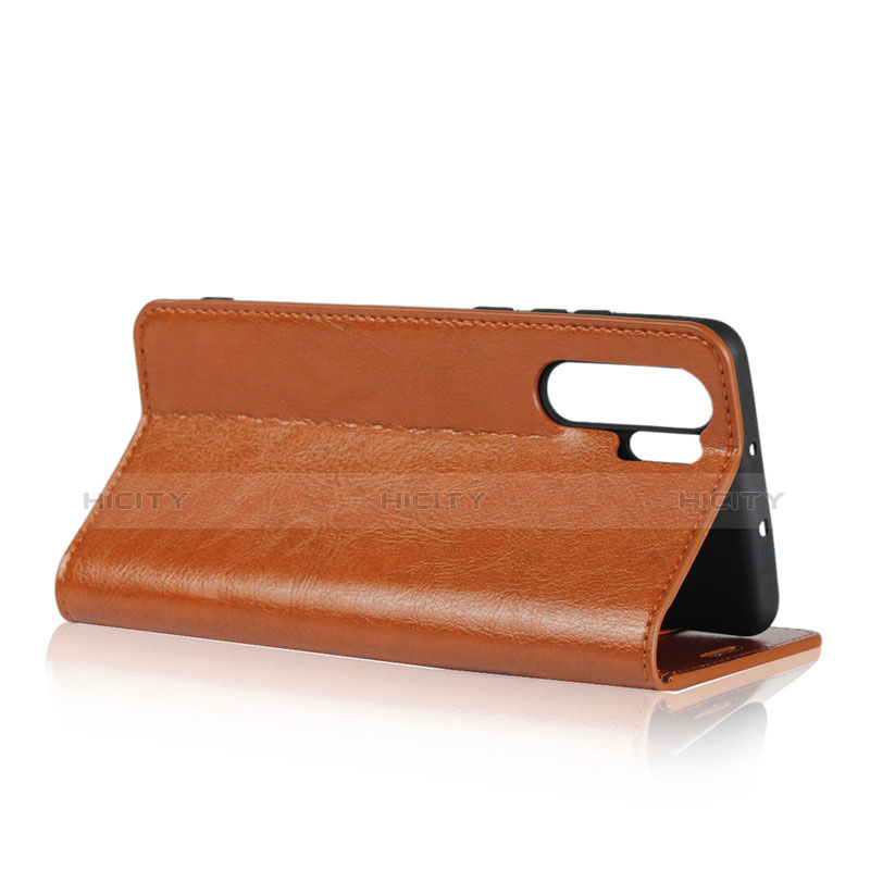 Handyhülle Hülle Stand Tasche Leder für Huawei P30 Pro New Edition Orange Plus