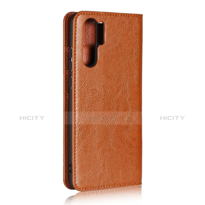 Handyhülle Hülle Stand Tasche Leder für Huawei P30 Pro New Edition Orange groß