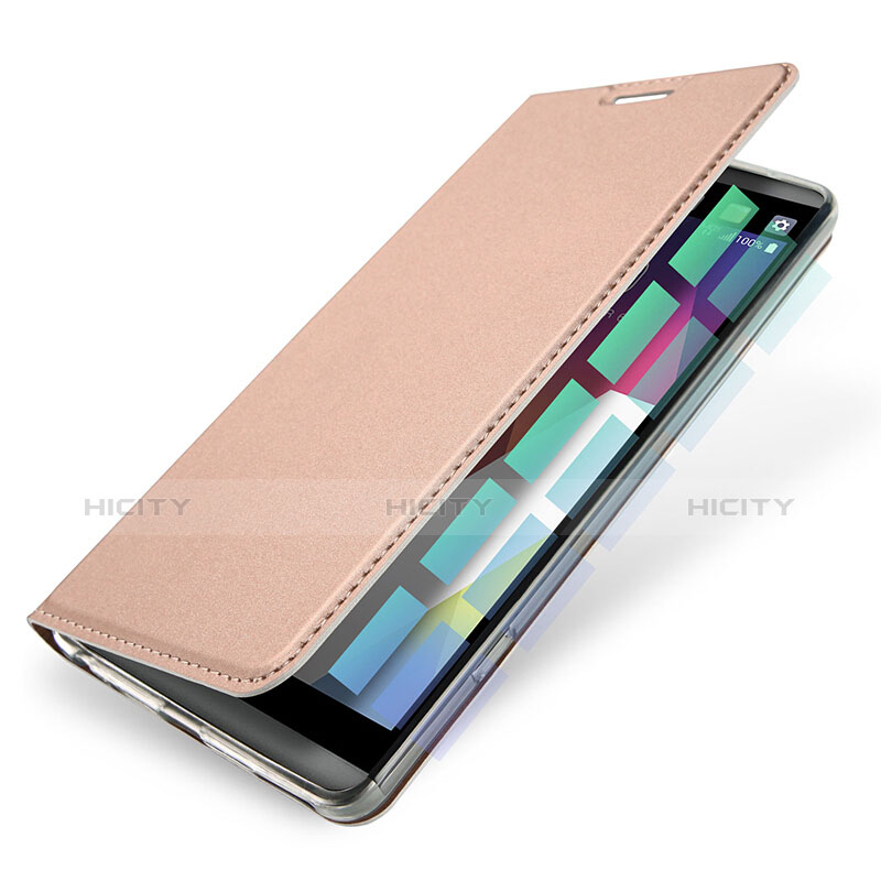 Handyhülle Hülle Stand Tasche Leder für LG G6 Rosegold