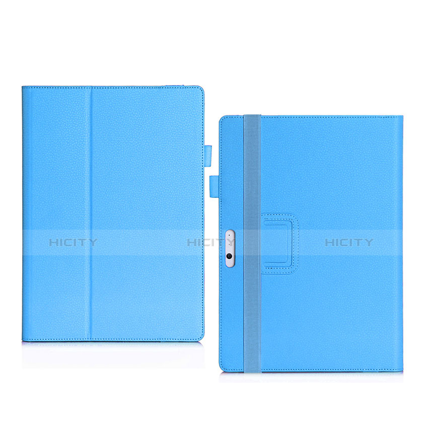 Handyhülle Hülle Stand Tasche Leder für Microsoft Surface Pro 3 Blau