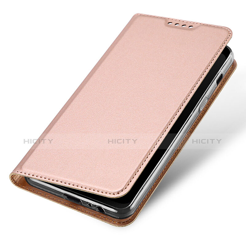 Handyhülle Hülle Stand Tasche Leder für Samsung Galaxy A8 (2018) A530F Rosegold