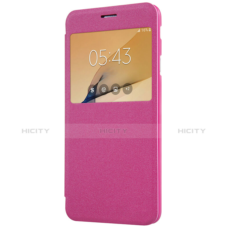 Handyhülle Hülle Stand Tasche Leder für Samsung Galaxy On5 (2016) G570 G570F Pink