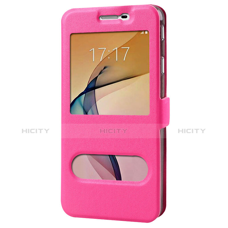 Handyhülle Hülle Stand Tasche Leder für Samsung Galaxy On7 (2016) G6100 Pink