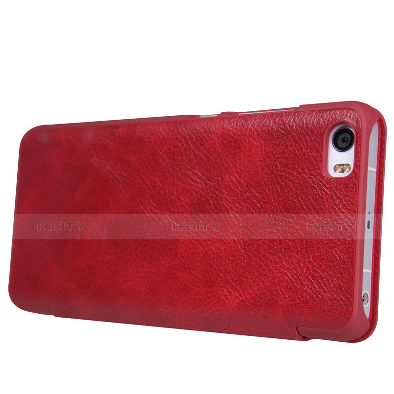 Handyhülle Hülle Stand Tasche Leder für Xiaomi Mi 5 Rot groß