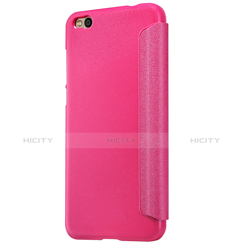 Handyhülle Hülle Stand Tasche Leder für Xiaomi Mi 5C Pink