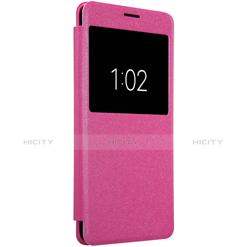 Handyhülle Hülle Stand Tasche Leder für Xiaomi Mi Note 2 Special Edition Pink
