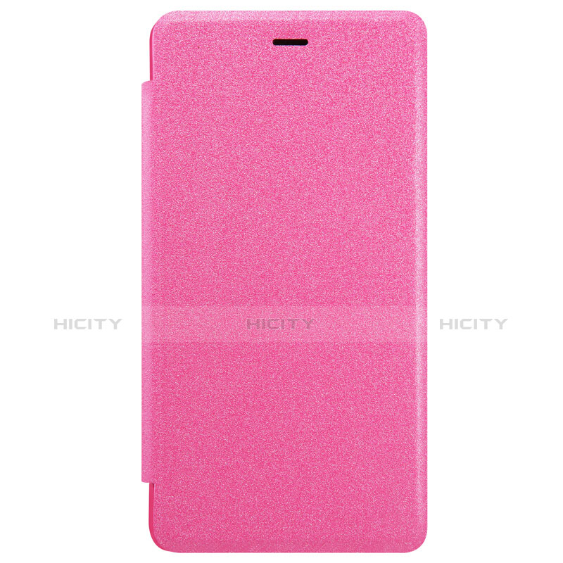 Handyhülle Hülle Stand Tasche Leder für Xiaomi Redmi 3 High Edition Pink groß