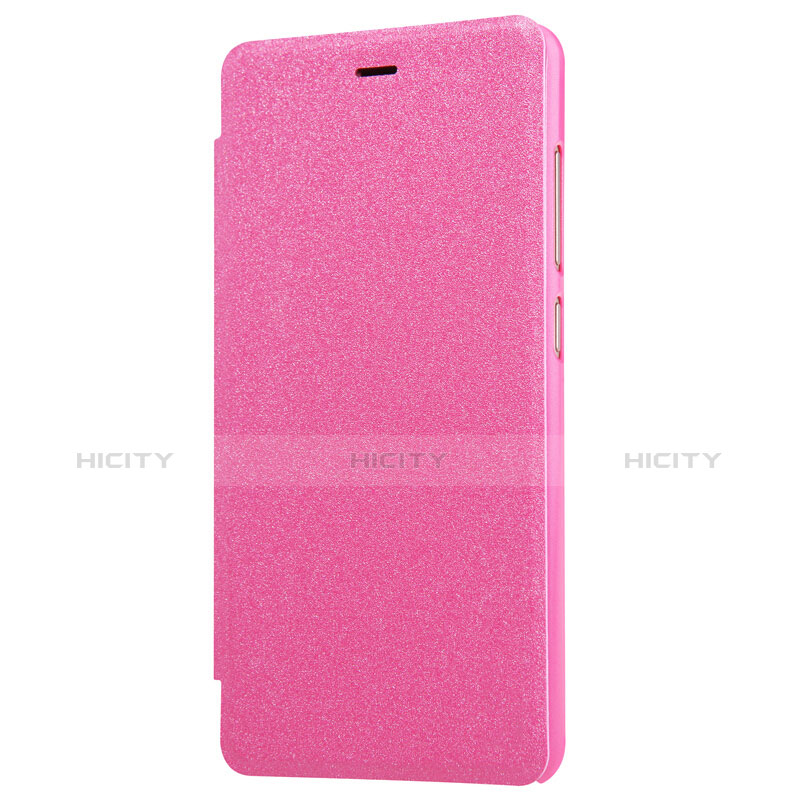 Handyhülle Hülle Stand Tasche Leder für Xiaomi Redmi 3 High Edition Pink groß