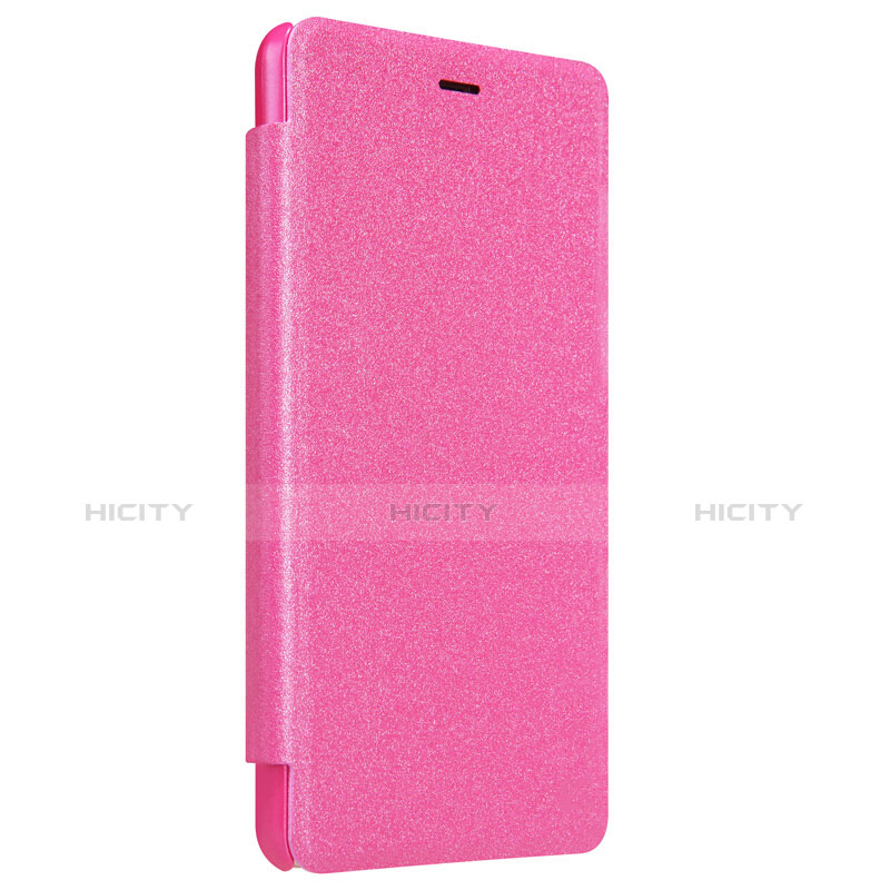 Handyhülle Hülle Stand Tasche Leder für Xiaomi Redmi 3 High Edition Pink groß