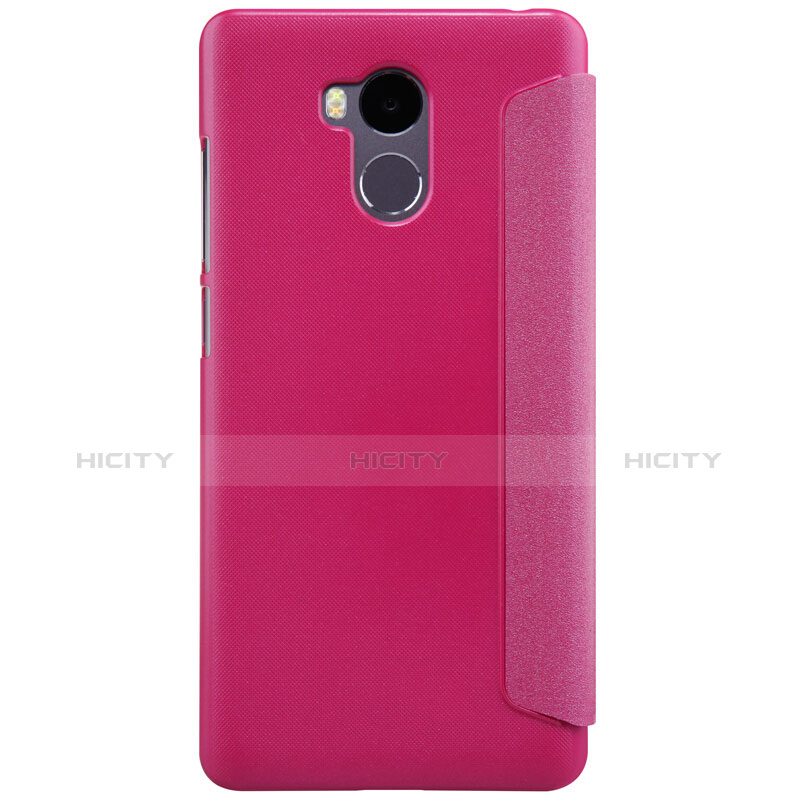 Handyhülle Hülle Stand Tasche Leder für Xiaomi Redmi 4 Prime High Edition Pink