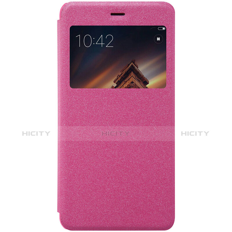 Handyhülle Hülle Stand Tasche Leder für Xiaomi Redmi 4A Pink