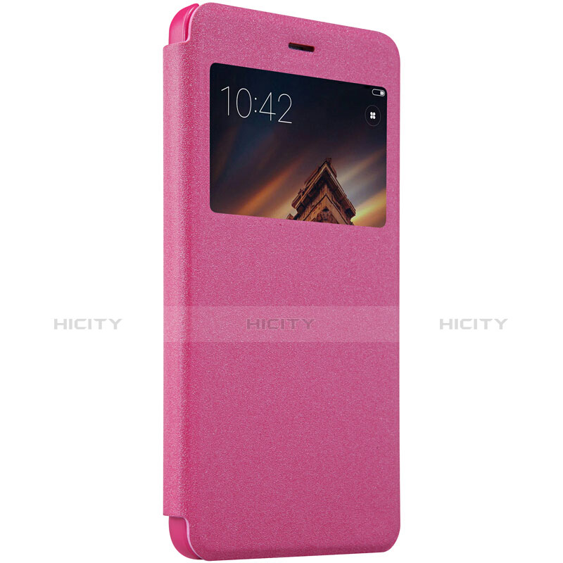 Handyhülle Hülle Stand Tasche Leder für Xiaomi Redmi 4A Pink