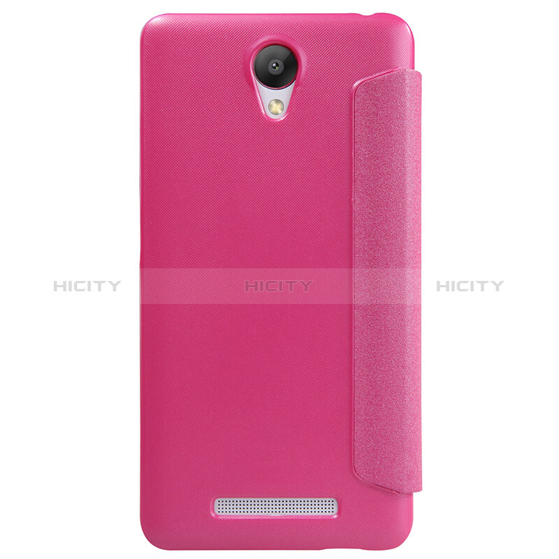 Handyhülle Hülle Stand Tasche Leder für Xiaomi Redmi Note 2 Pink