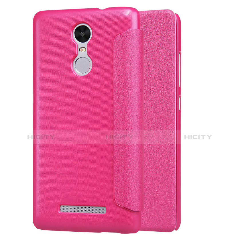 Handyhülle Hülle Stand Tasche Leder für Xiaomi Redmi Note 3 MediaTek Pink