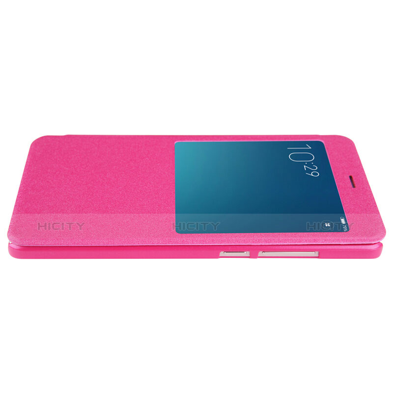 Handyhülle Hülle Stand Tasche Leder für Xiaomi Redmi Note 4 Pink