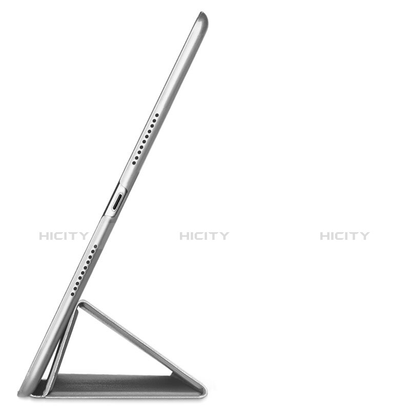 Handyhülle Hülle Stand Tasche Leder L01 für Apple iPad Air 3 Silber