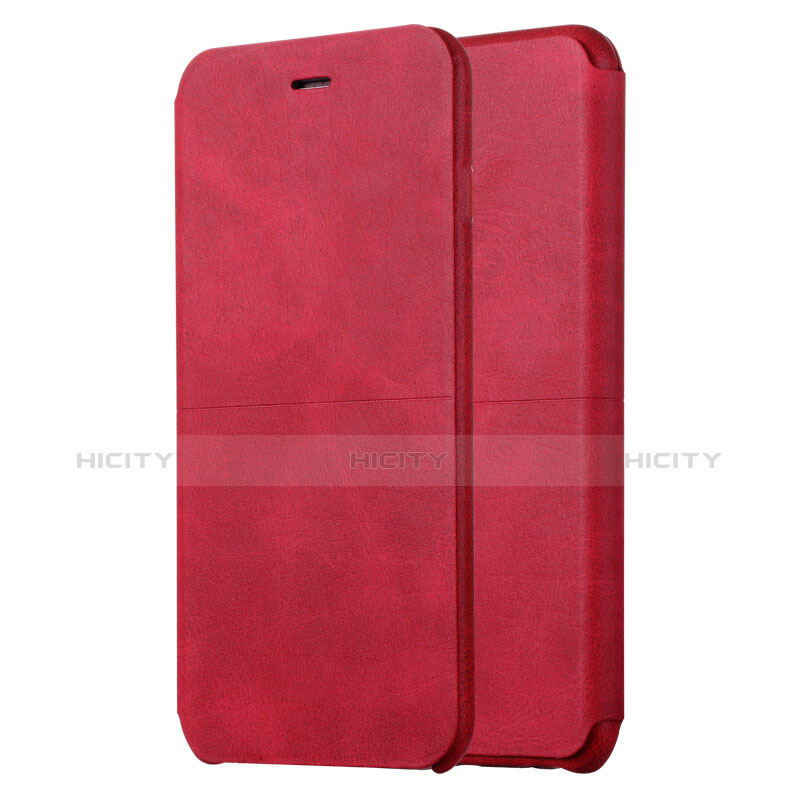 Handyhülle Hülle Stand Tasche Leder L01 für Apple iPhone 6 Plus Rot