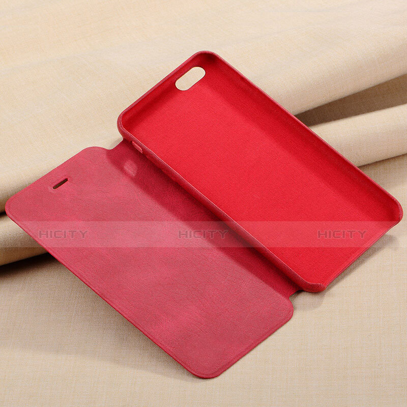 Handyhülle Hülle Stand Tasche Leder L01 für Apple iPhone 6S Plus Rot