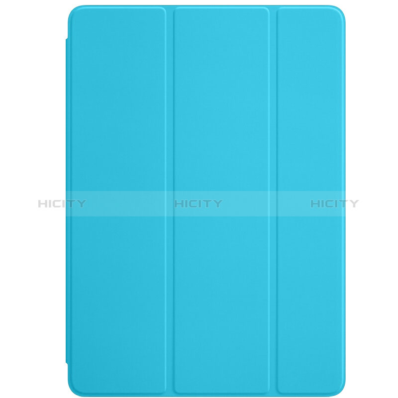 Handyhülle Hülle Stand Tasche Leder L01 für Apple New iPad 9.7 (2018) Hellblau