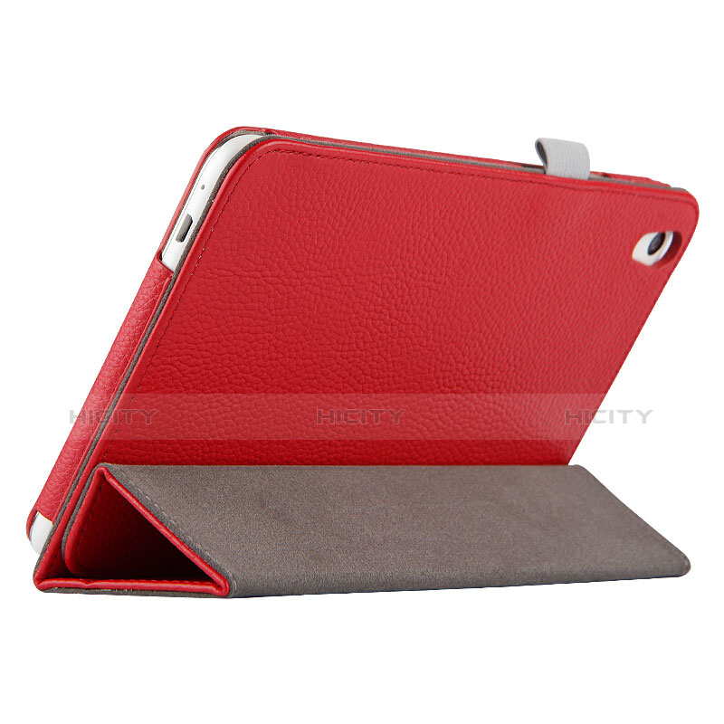 Handyhülle Hülle Stand Tasche Leder L01 für Huawei Honor Pad 2 Rot