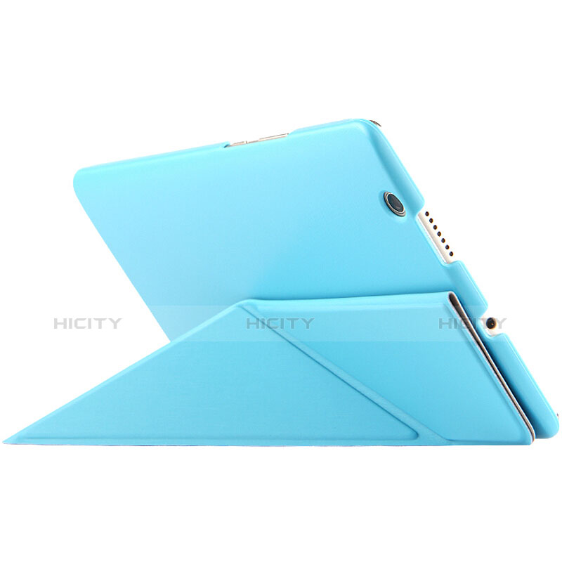 Handyhülle Hülle Stand Tasche Leder L01 für Huawei MediaPad M3 Blau