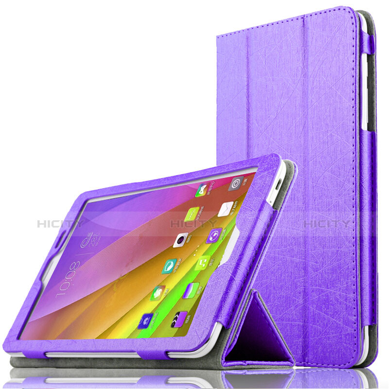 Handyhülle Hülle Stand Tasche Leder L01 für Huawei Mediapad T2 7.0 BGO-DL09 BGO-L03 Violett