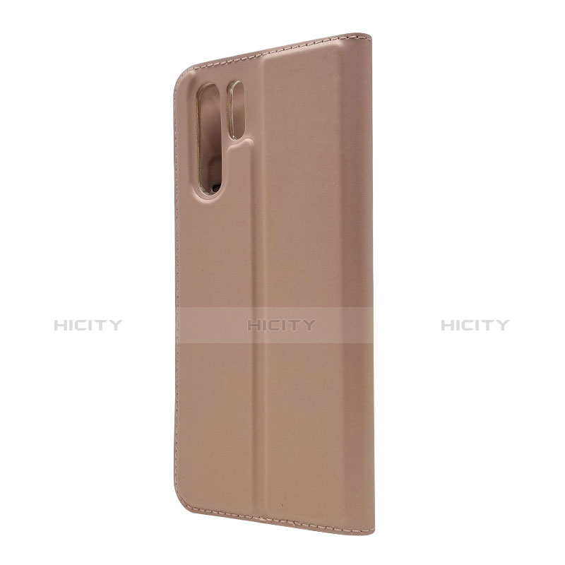 Handyhülle Hülle Stand Tasche Leder L01 für Huawei P30 Pro Rosegold