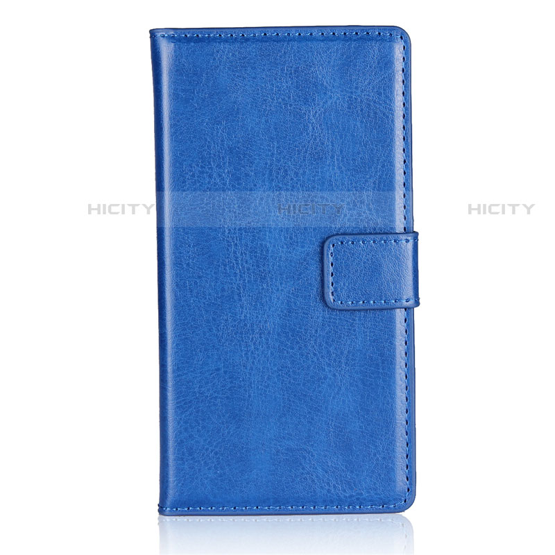 Handyhülle Hülle Stand Tasche Leder L01 für Sony Xperia XZ1 Compact Blau