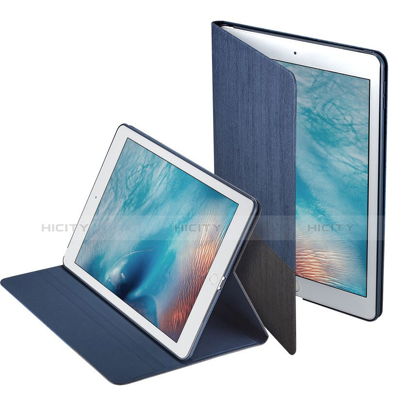 Handyhülle Hülle Stand Tasche Leder L02 für Apple iPad Mini 4 Blau