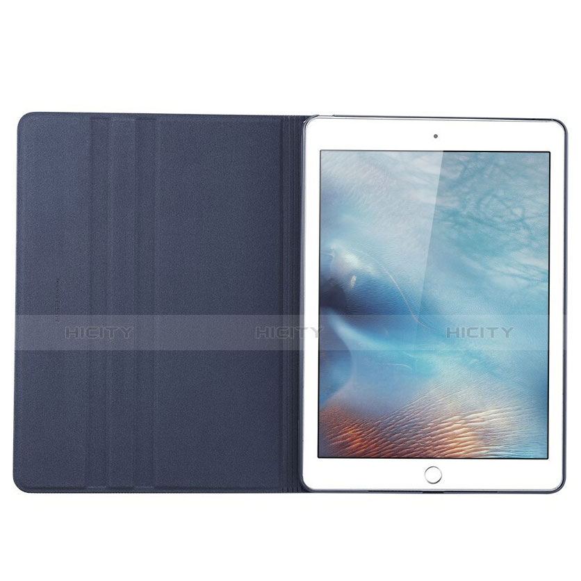 Handyhülle Hülle Stand Tasche Leder L02 für Apple iPad Mini 4 Blau