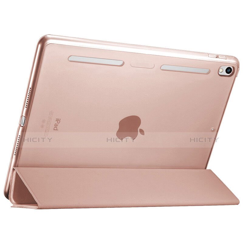 Handyhülle Hülle Stand Tasche Leder L02 für Apple iPad Pro 10.5 Rosegold