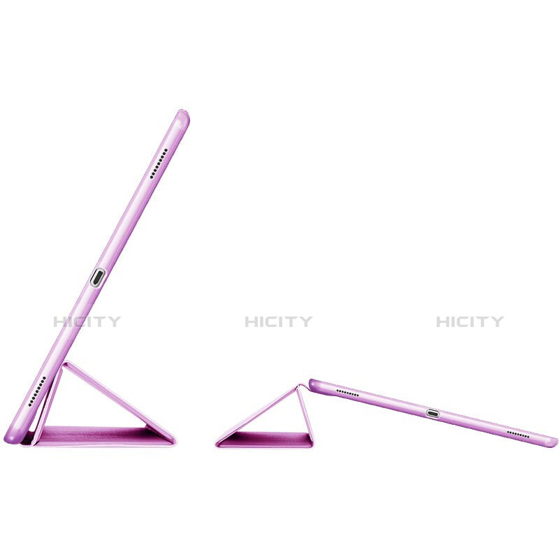 Handyhülle Hülle Stand Tasche Leder L02 für Apple iPad Pro 12.9 Violett