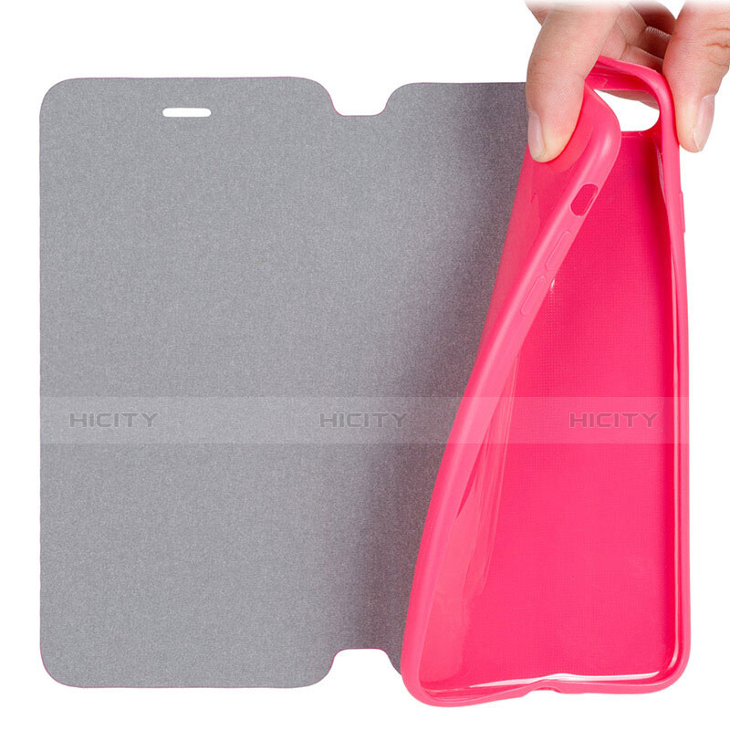 Handyhülle Hülle Stand Tasche Leder L02 für Apple iPhone 7 Plus Pink